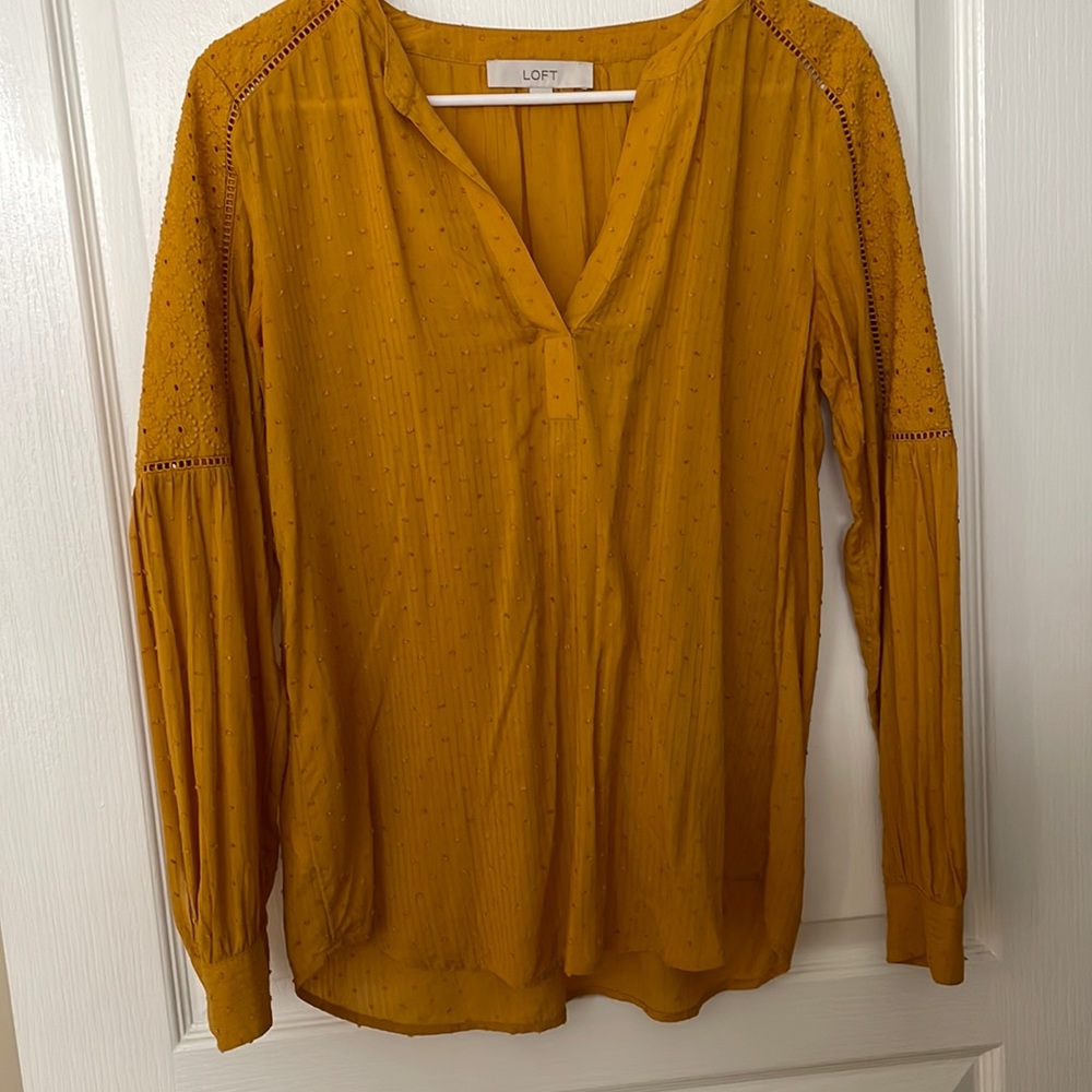 Mustard Yellow Long sleeve Blouse